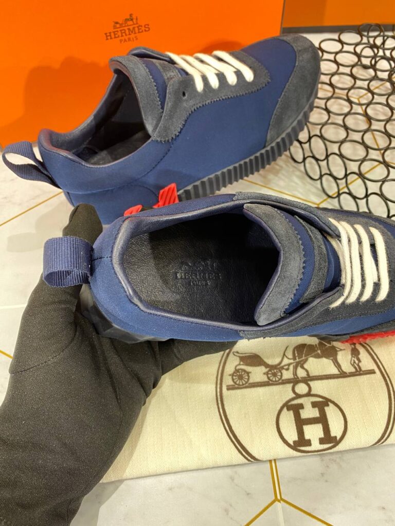 hermes ayakkabi erkek bouncing sneakers lacivert