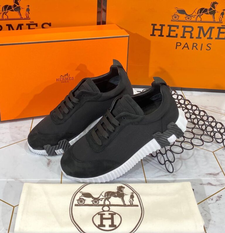 hermes ayakkabi erkek bouncing sneakers siyah