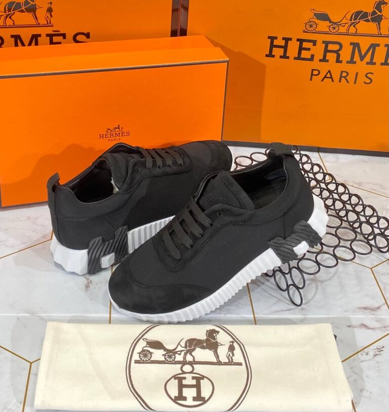 hermes ayakkabi erkek bouncing sneakers siyah