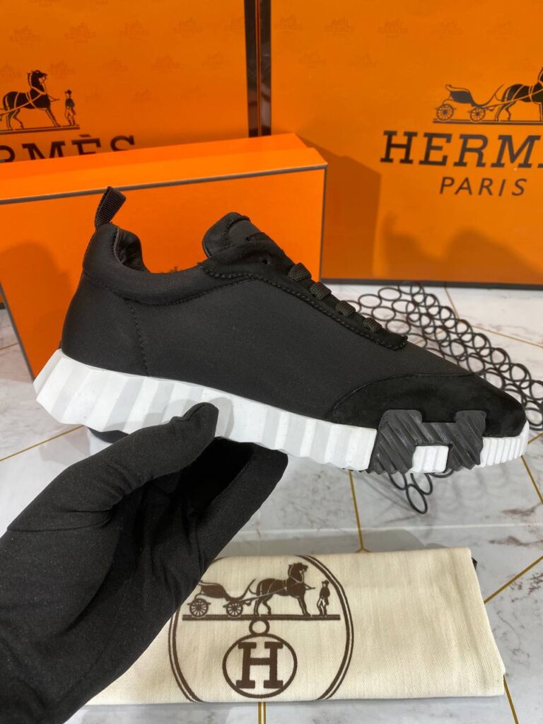 hermes ayakkabi erkek bouncing sneakers siyah
