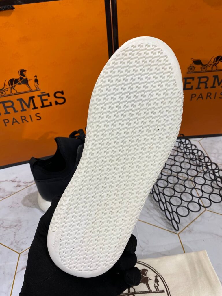 hermes ayakkabi erkek sneaker siyah beyaz
