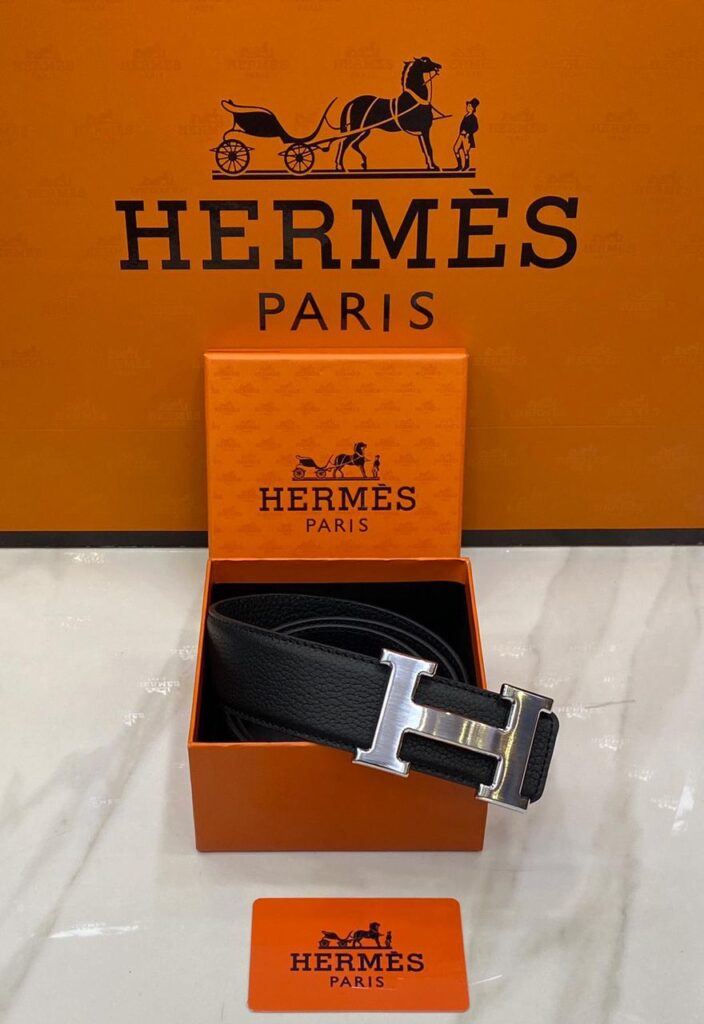 hermes kemer silver toka siyah