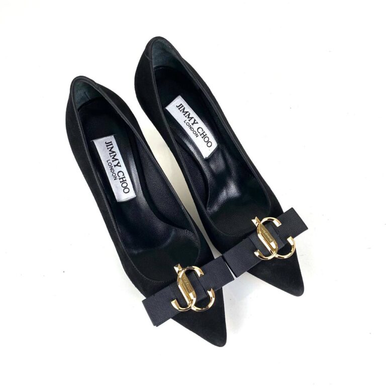 jimmy choo ayakkabi stiletto ari 100 siyah suet topuk 10cm