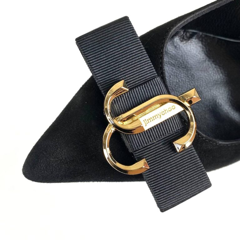 jimmy choo ayakkabi stiletto ari 100 siyah suet topuk 10cm