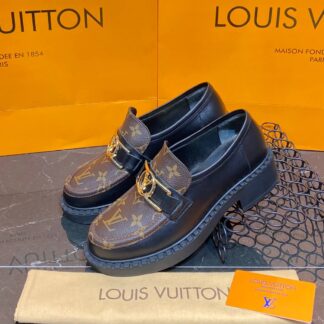 louis vuitton ayakkabi academy loafer siyah monogram