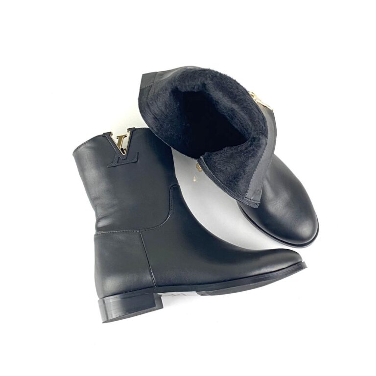 louis vuitton ayakkabi heritage booties bot siyah gold