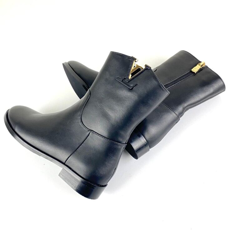 louis vuitton ayakkabi heritage booties bot siyah gold