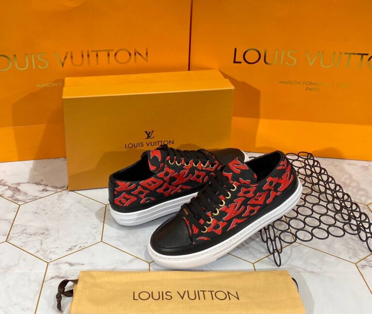 louis vuitton ayakkabi ithal taban sneaker siyah