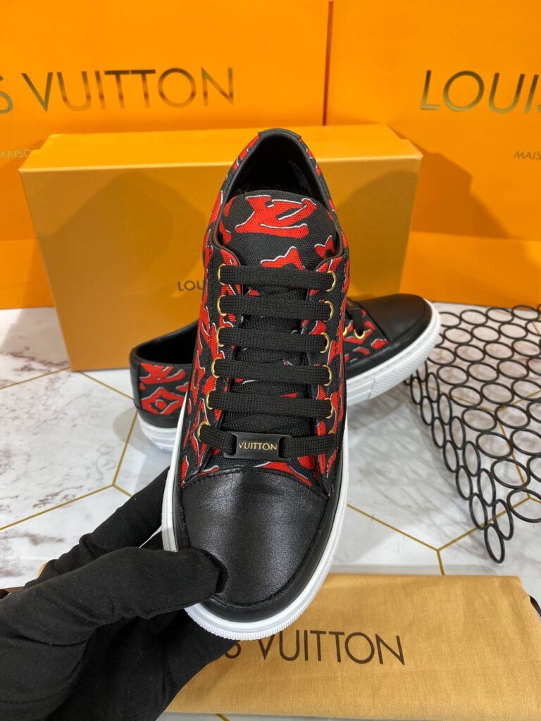louis vuitton ayakkabi ithal taban sneaker siyah