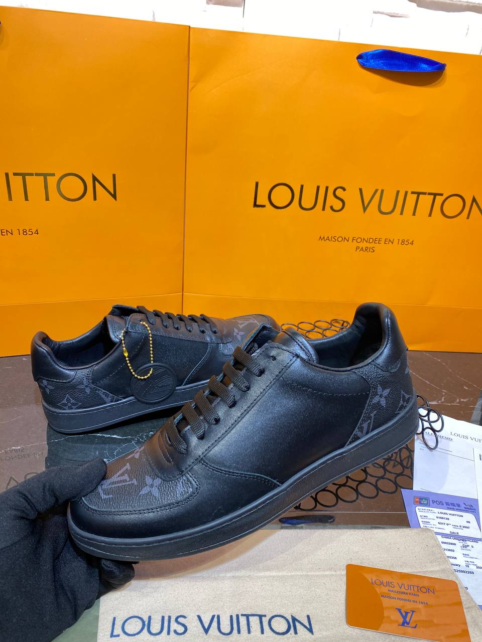 Louis Vuitton Bot Rivoli Sneaker Siyah Erkek