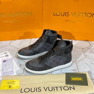 louis vuitton ayakkabi rivoli erkek sneaker bot siyah