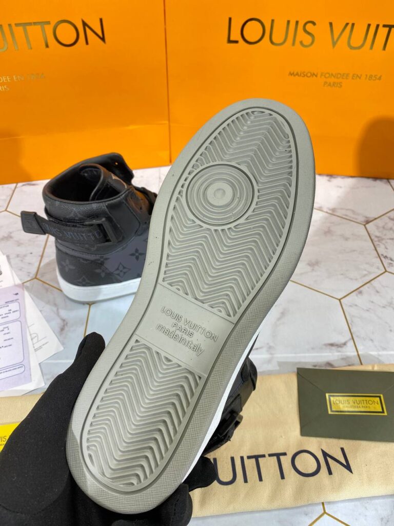 louis vuitton ayakkabi rivoli erkek sneaker bot siyah