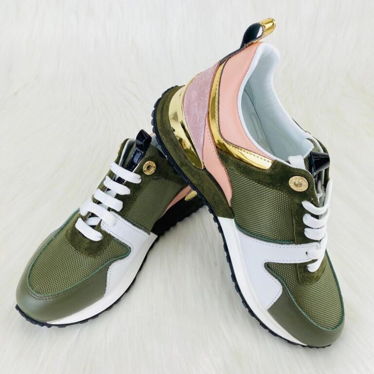 louis vuitton ayakkabi run away yesil sneaker taban 3.5 cm