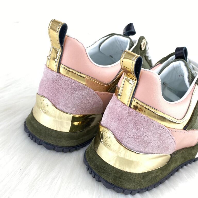 louis vuitton ayakkabi run away yesil sneaker taban 3.5 cm