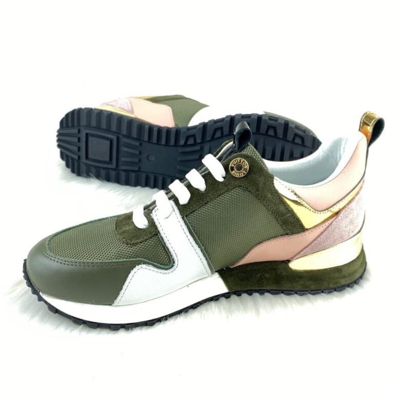 louis vuitton ayakkabi run away yesil sneaker taban 3.5 cm