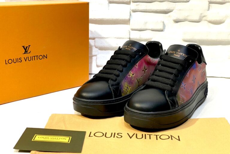 louis vuitton ayakkabi time out siyah sneakers
