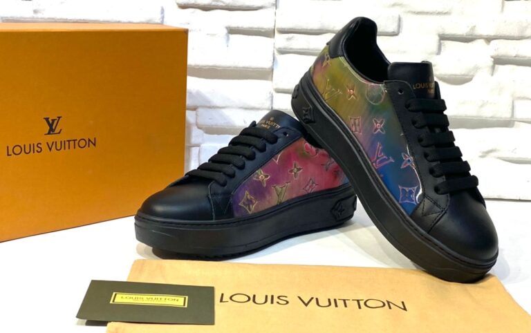 louis vuitton ayakkabi time out siyah sneakers