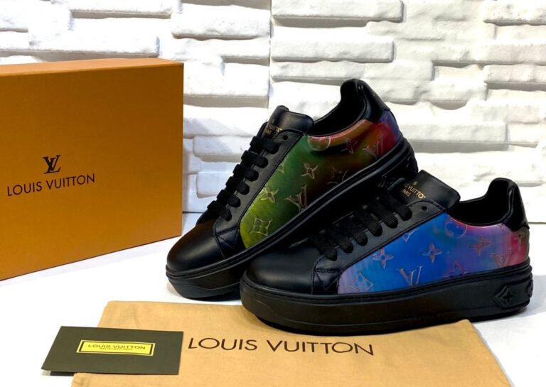 louis vuitton ayakkabi time out siyah sneakers