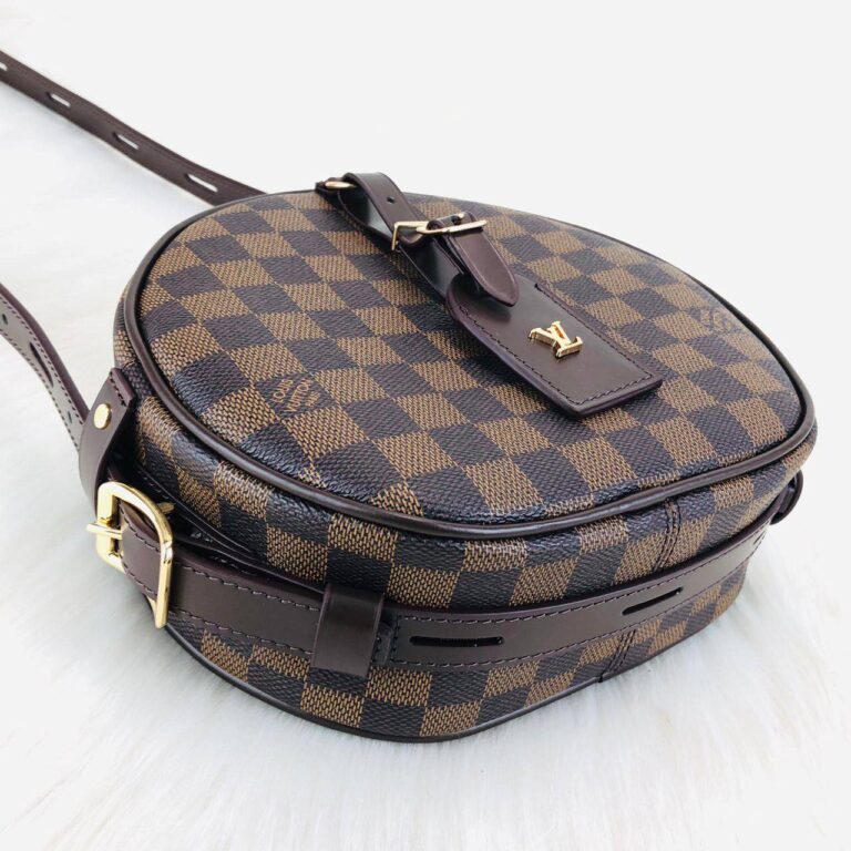 louis vuitton canta boite chapeau souple damier kahve 22x20x8 cm