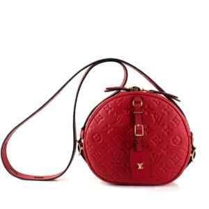 louis vuitton canta boite chapeau souple empriente kirmizi 22x20x8 cm