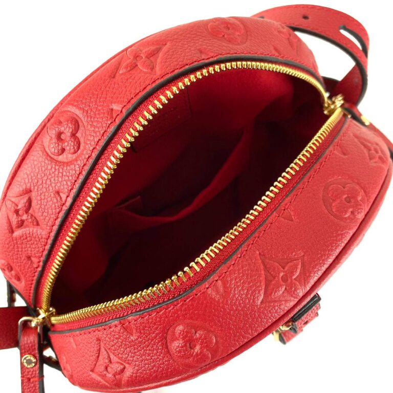 louis vuitton canta boite chapeau souple empriente kirmizi 22x20x8 cm
