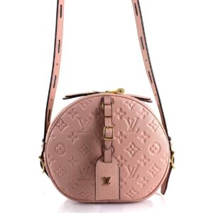 louis vuitton canta boite chapeau souple empriente pudra pembe 22x20x8 cm