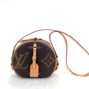 louis vuitton canta boite chapeau souple monogram kahve 22x20x8 cm