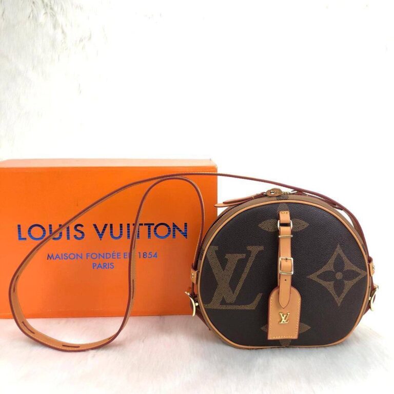 louis vuitton canta boite chapeau souple monogram kahve 22x20x8 cm