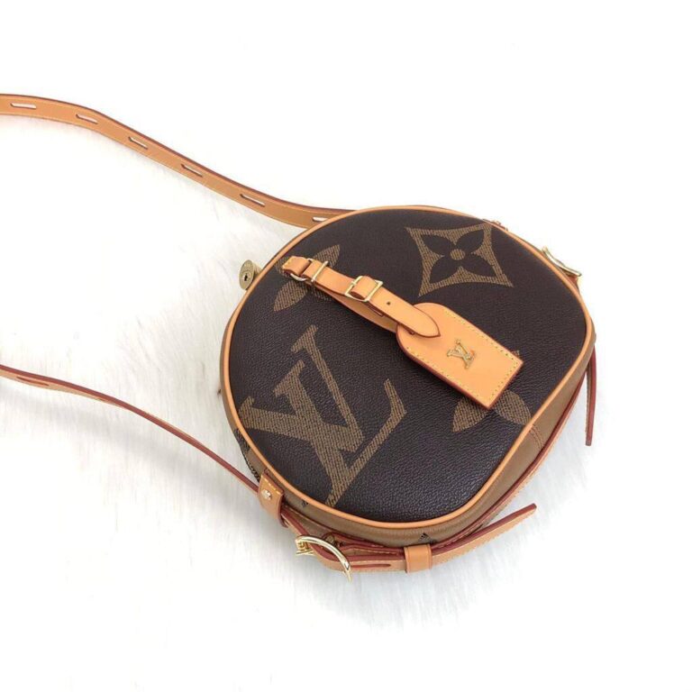 louis vuitton canta boite chapeau souple monogram kahve 22x20x8 cm