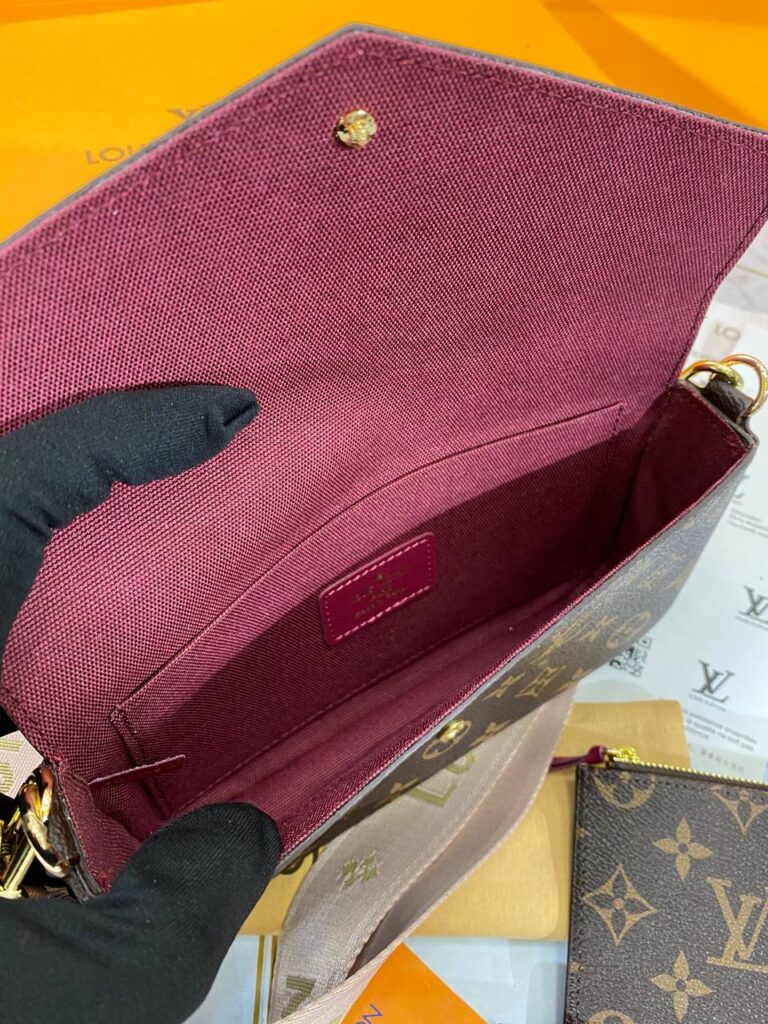 louis vuitton canta felice strap go monogram pembe aski