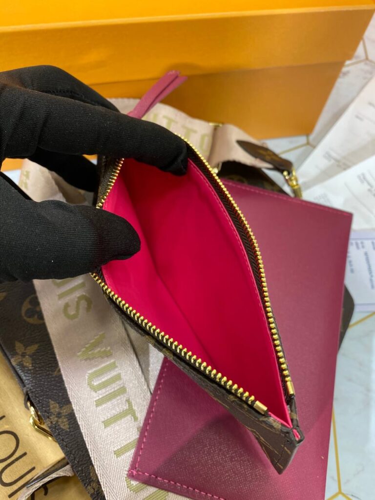 louis vuitton canta felice strap go monogram pembe aski