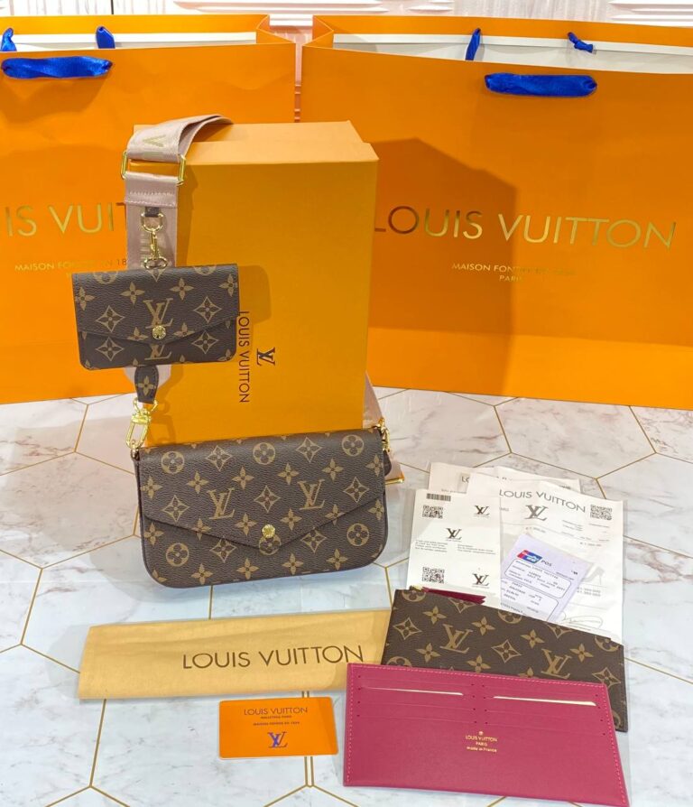 louis vuitton canta felice strap go monogram pembe aski