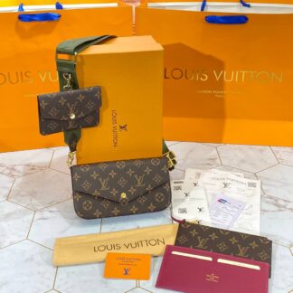 louis vuitton canta felice strap go monogram yesil aski