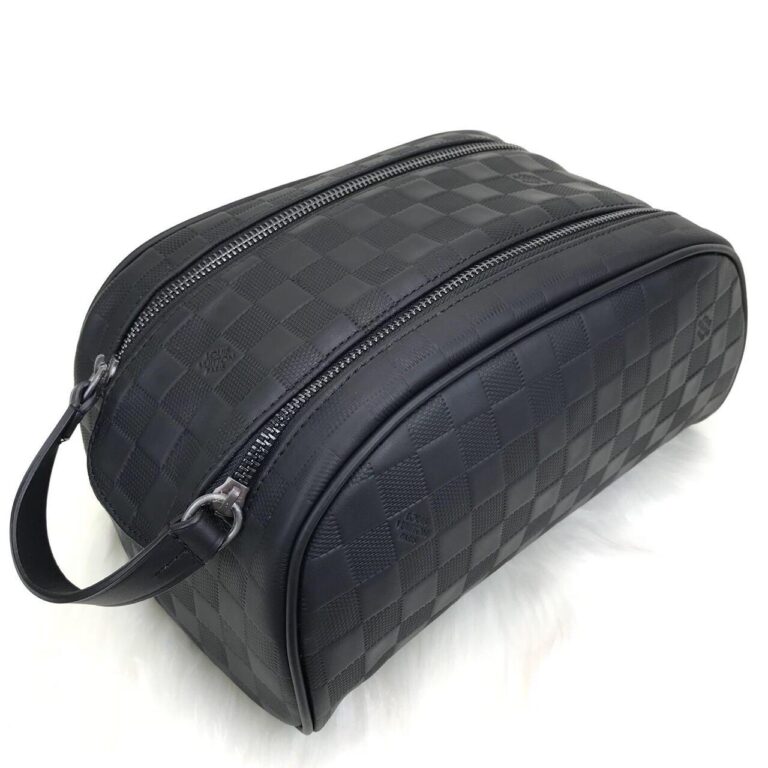 louis vuitton canta king size toiletry pouch inifini siyah 28x16 cm