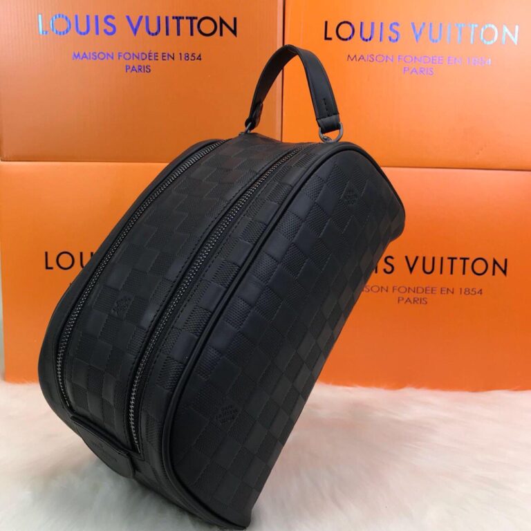 louis vuitton canta king size toiletry pouch inifini siyah 28x16 cm