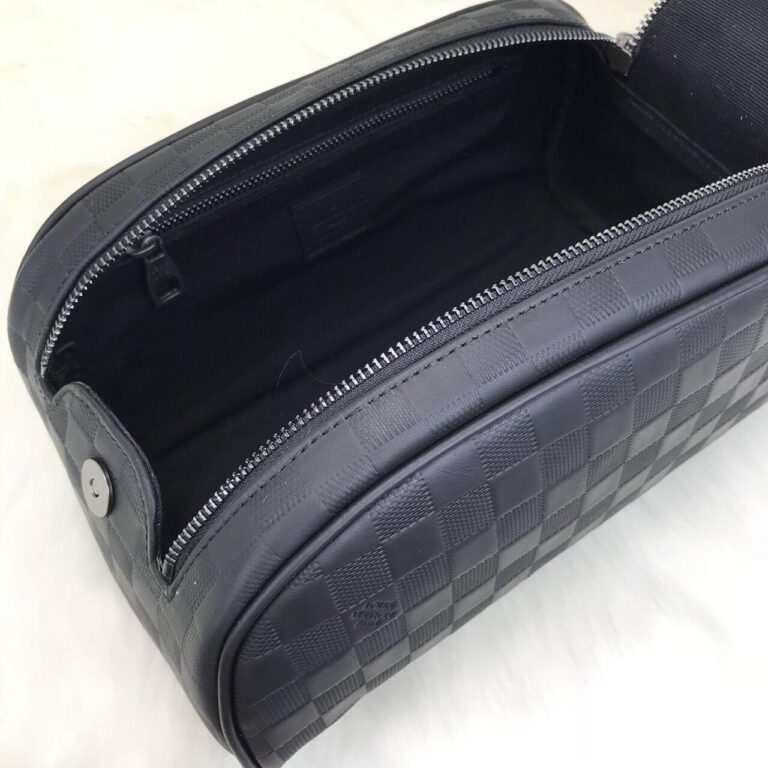 louis vuitton canta king size toiletry pouch inifini siyah 28x16 cm