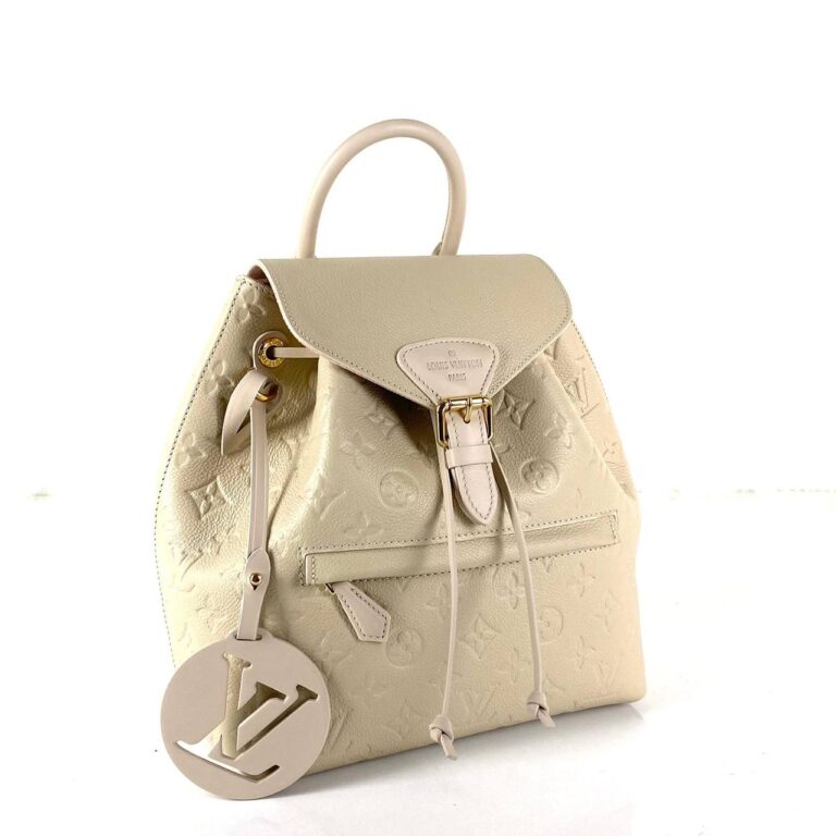 louis vuitton canta krem montsouris empreinte pm sirt 33x27x14