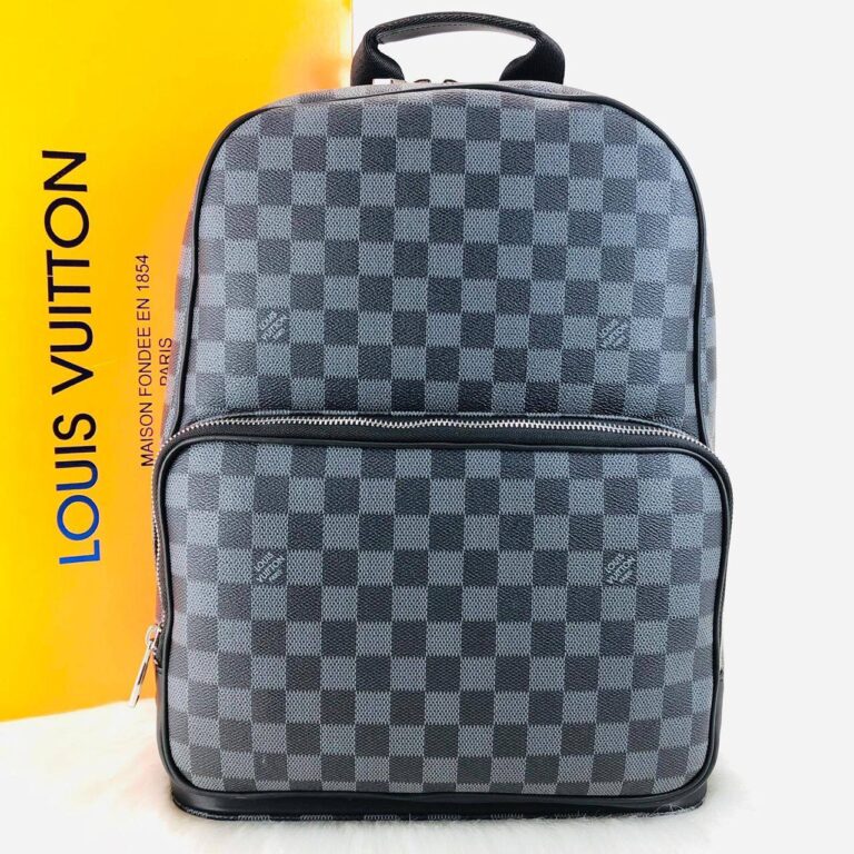 louis vuitton canta lv2 collection campus damier sirt siyah gri 39x30x13 cm