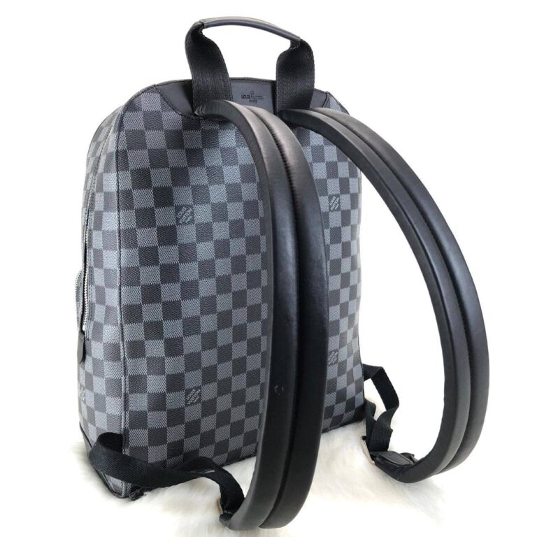 louis vuitton canta lv2 collection campus damier sirt siyah gri 39x30x13 cm
