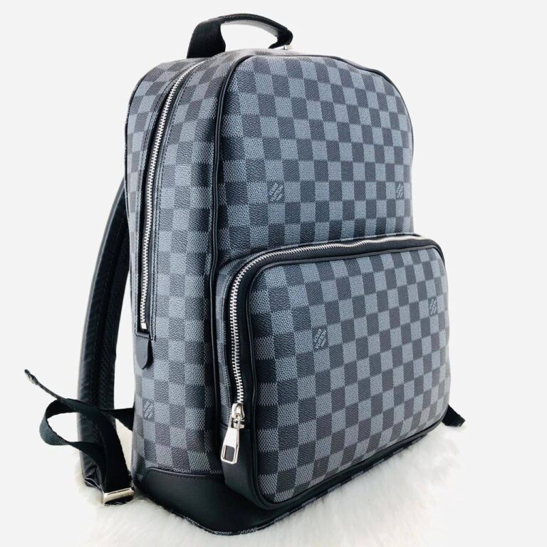 louis vuitton canta lv2 collection campus damier sirt siyah gri 39x30x13 cm