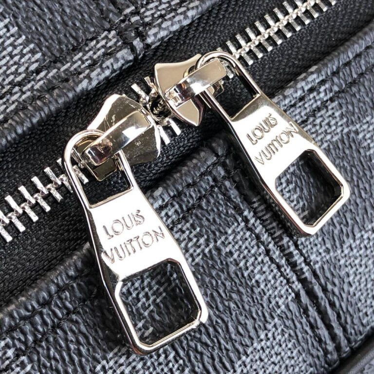 louis vuitton canta lv2 collection campus damier sirt siyah gri 39x30x13 cm