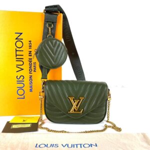 louis vuitton canta new wave multi pochette haki yesil 19x14
