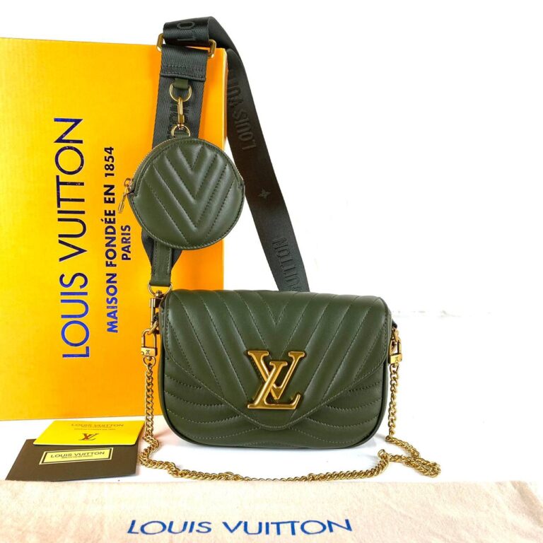 louis vuitton canta new wave multi pochette haki yesil 19x14
