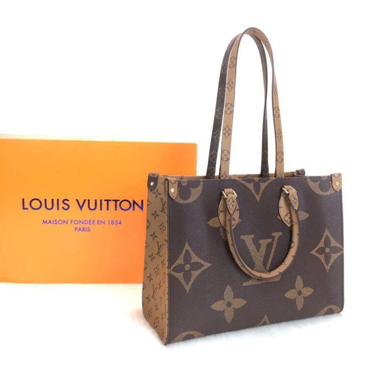 louis vuitton canta onthego MM canvas orta boy 34x26x13 cm