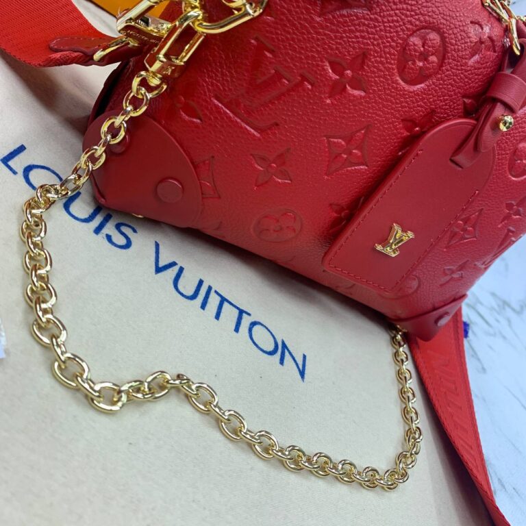 louis vuitton canta petite malle kirmizi monaco deri 20x14x8
