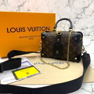 louis vuitton canta petite malle monogram siyah 20x14x8