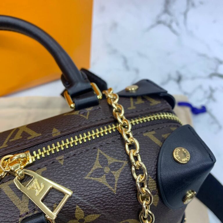 louis vuitton canta petite malle monogram siyah 20x14x8