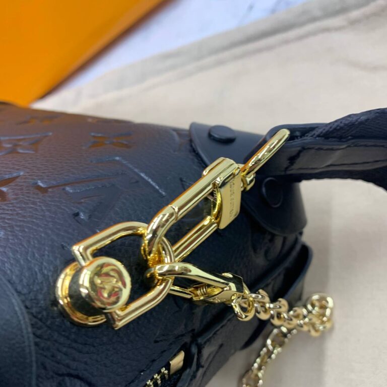 louis vuitton canta petite malle siyah monaco deri 20x14x8