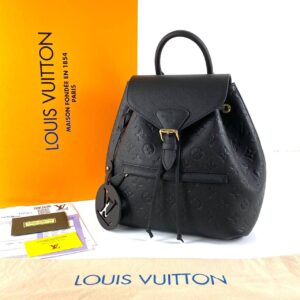 louis vuitton canta siyah montsouris empreinte pm sirt 33x27x14