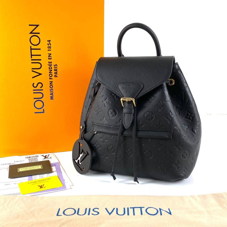 louis vuitton canta siyah montsouris empreinte pm sirt 33x27x14